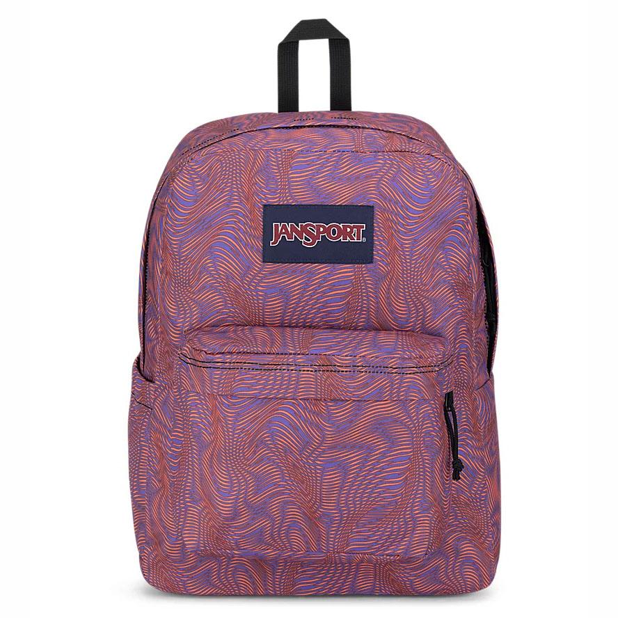 Sac à Dos Scolaire JanSport SuperBreak? Plus Violette Orange | KTM-22754226